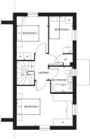 First floor plan of the Oakmoor T-type 55