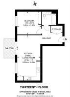 Floorplan area for info only, not for £/sq. ft valuation