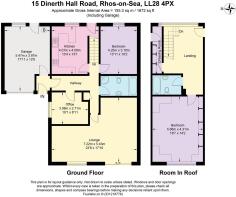 Floor plans - 15 Dinerth Hall Road, Rhos-on-Sea LL