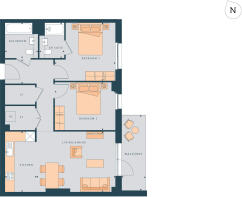 brookside floorplan 14, 2, 23, 3, 32, 4, 41, 5