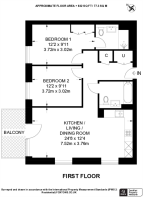 Floorplan area for info only, not for £/sq. ft valuation