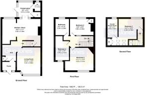 Floorplan - 12 Milton Avenue, Rustington, BN16 2PP