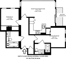 Floorplan area for info only, not for £/sq. ft valuation