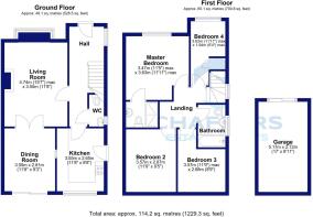 20 Selwood Close, Sturminster Newton - all floors.
