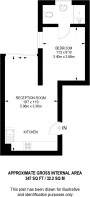 Floorplan area for info only, not for £/sq. ft valuation