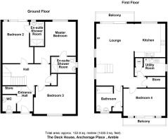 The Deck House, Anchorage Place , Amble - all floo