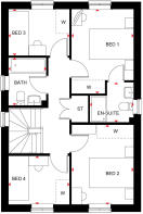 First floor of the 4 bedroom Ingleby