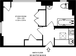 Floorplan area for info only, not for £/sq. ft valuation