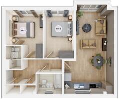 Second Floor Apartment Layout