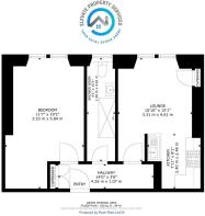 Floorplan - Flat 1.2, 1A Dunedin Terrace, G81 1NE.
