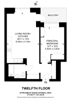 Floorplan area for info only, not for £/sq. ft valuation