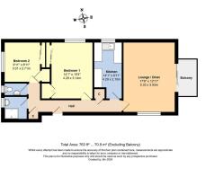 Floorplan - Flat 16 Baytree Court, Marama Gardens,