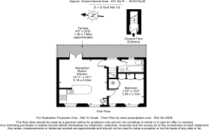 Floorplan area for info only, not for £/sq. ft valuation