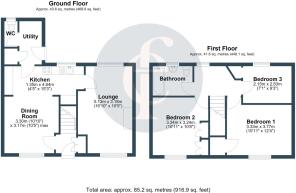 26 Middleton Close, Tysoe - all floors (1)