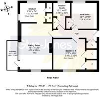 Floorplan - 5, Donnington Place, Woodlands Avenue,