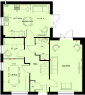 Ground floor plan of the cattawade