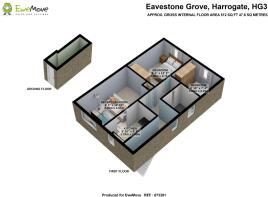 EweMove Harrogate 3D Floor Plan