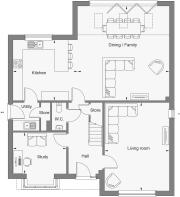 Dandara - The Meadows - The Blenheim, Home 1 floorplan