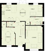 Ground floor plan of the linstock