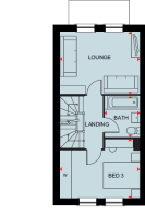 Willesley first floor plan at Orchards Rise