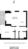 Floorplan area for info only, not for Â£/sq. ft valuation