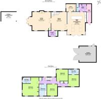 Priory Cottage Normanton On The Wolds - all floors