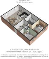 3D Floor Plan - Alderman Road