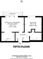 Floorplan area for info only, not for £/sq. ft valuation