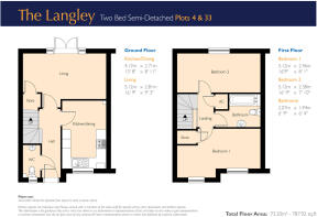 floorplan 2 bed semi