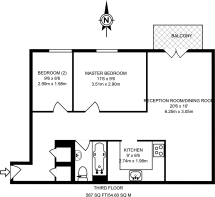 Floorplan area for info only, not for £/sq. ft valuation