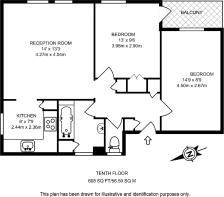 Floorplan area for info only, not for £/sq. ft valuation