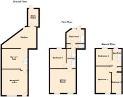 132 High Street, Porthmadog - all floors.JPG