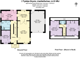 Floor Plan -  2 Tyddyn Drycin, Llanfairfechan LL33