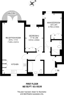 Floorplan area for info only, not for £/sq. ft valuation