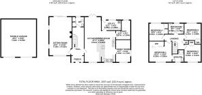 Quarenden House, Oxenpill, Meare, GLASTONBURY, BA6