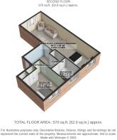 D401 Sir Gilbert Scott Building - Floor plan 3D