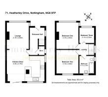71, Heatherley Drive, Nottingham, NG6 0FP Floorpla