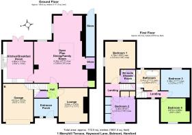 Floor Plan 1 Merryhill Terrace, Belmont, Hereford