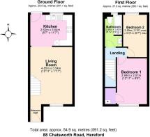 Floor Plan 88 Chatsworth Road, Hereford HR4 9HZ.JP