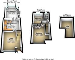 WARWICK AVENUE FLOOR PLAN 3D