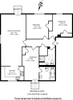 Floorplan area for info only, not for £/sq. ft valuation
