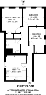 Floorplan area for info only, not for £/sq. ft valuation