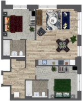 2 bed example