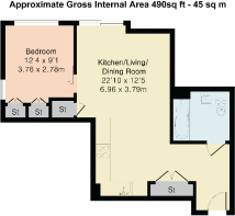 Flat 302 Floorplan