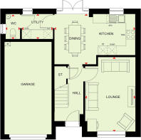 Ground floor of the 4 bedroom Hemsworth