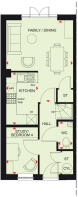 Ground floor floorplan of The Kingsville