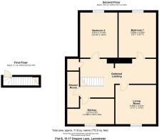 Flat B, 15-17 Drapers Lane, Leominster Floor Plan.