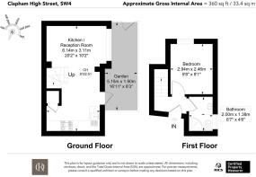 Flat 1, 129 Clapham High Street SW4 7SS-Floor Plan