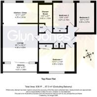 Floorplan - Flat 11, Norfolk Court, Chanctonbury R