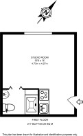 Floorplan area for info only, not for £/sq. ft valuation